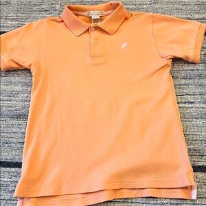 The Beaufort Bonnet Company (TBBC) Prim and Proper orange polo with white stork